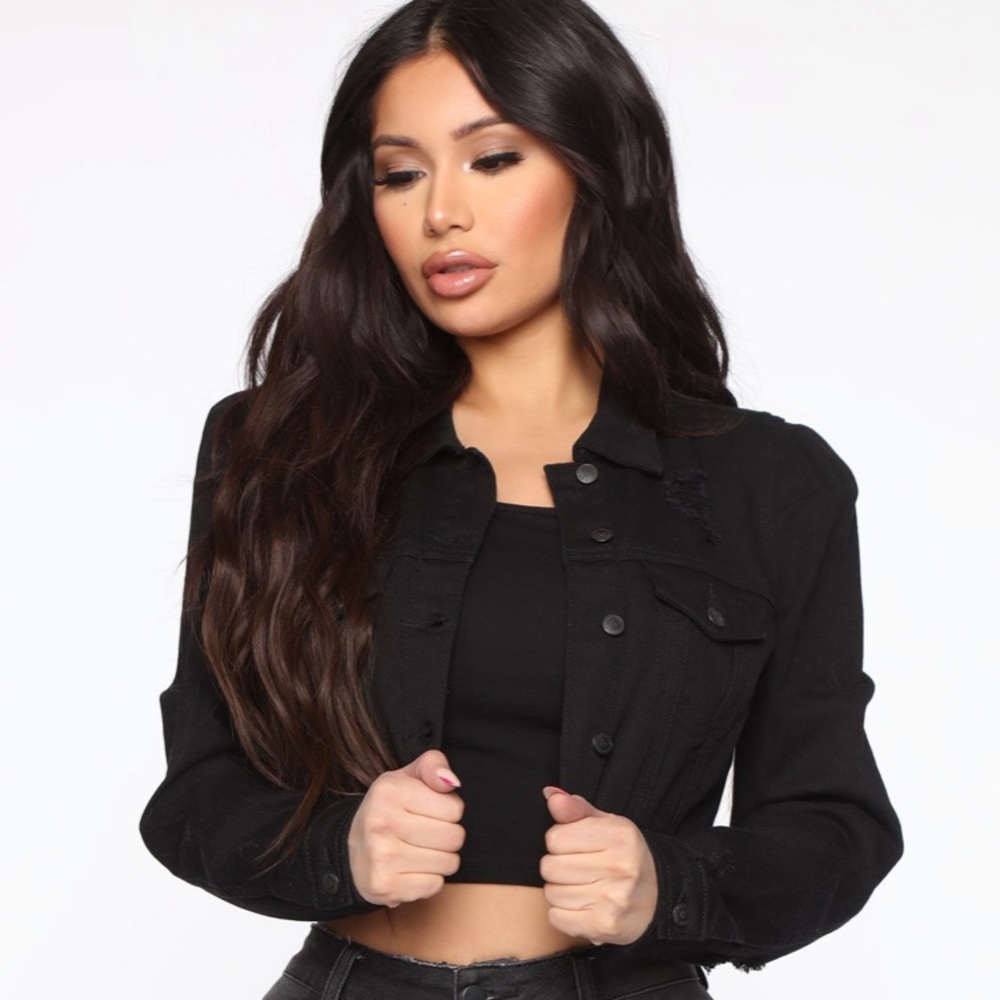 Denim Cropped Jacket